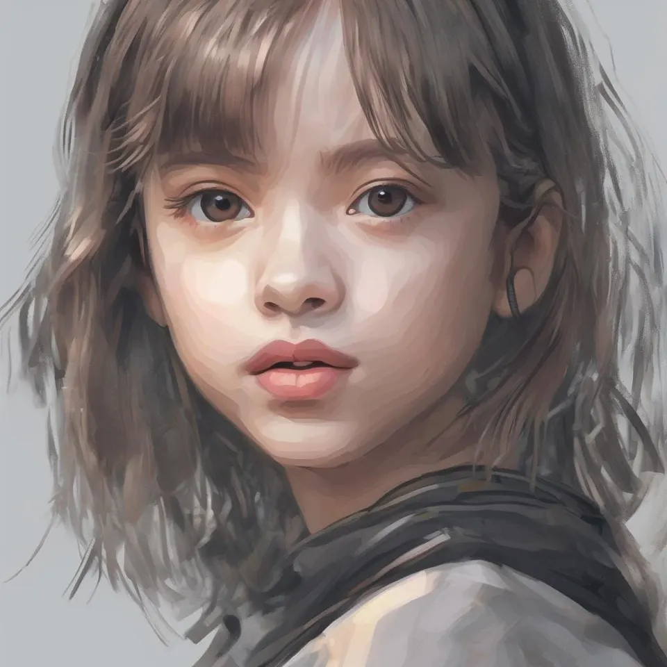 une fille dessinée par l'IA