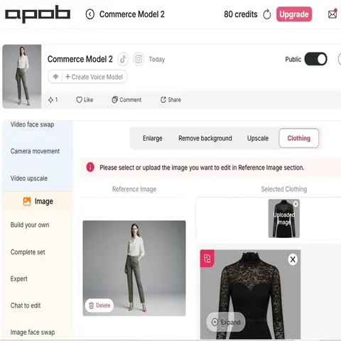 modèle de fille en bikini ai