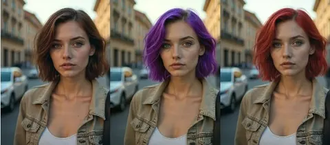 simulateur de couleur de cheveux IA