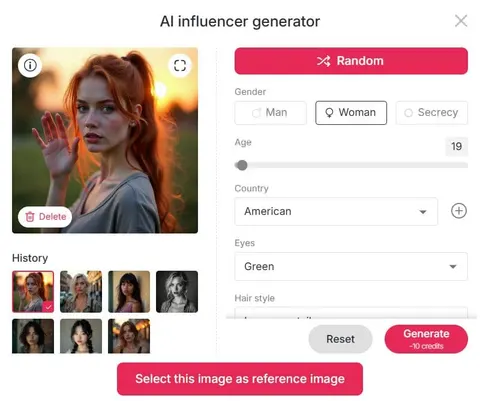 AI Influencer Generation