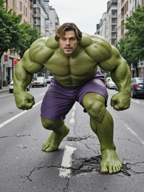 KI-Superheldengenerator Hulk