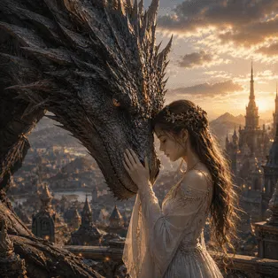 KI-Video-Anwendungsfall mit einer Fantasy-Szene für filmischen Weltenbau