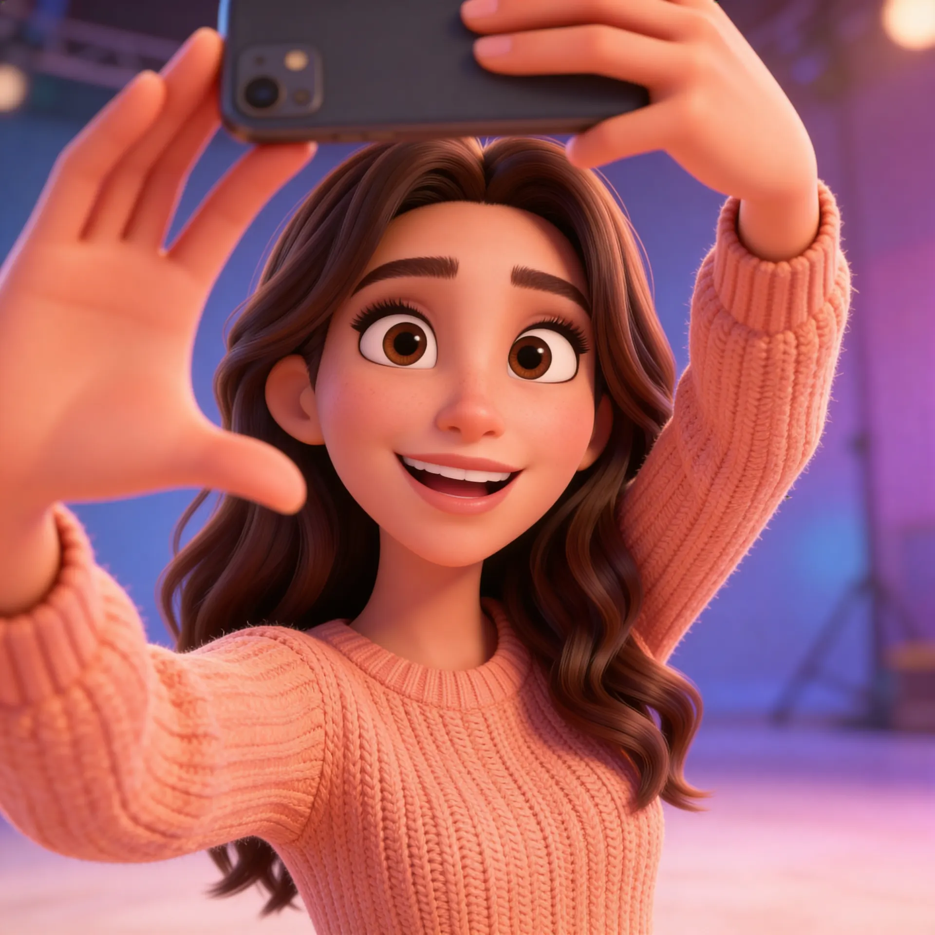 Anime- und Cartoon-Selfies
