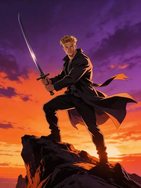 Anime-Boy Action-Cinematic-Video, erstellt mit Kling o1
