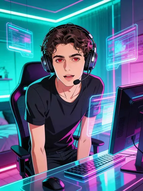 Anime-Streamer spricht vor der Kamera, kostenloser sprechender Avatar-Videogenerator mit KI
