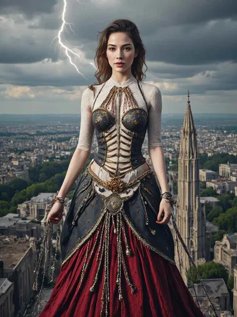 Another example of a goth girl AI image