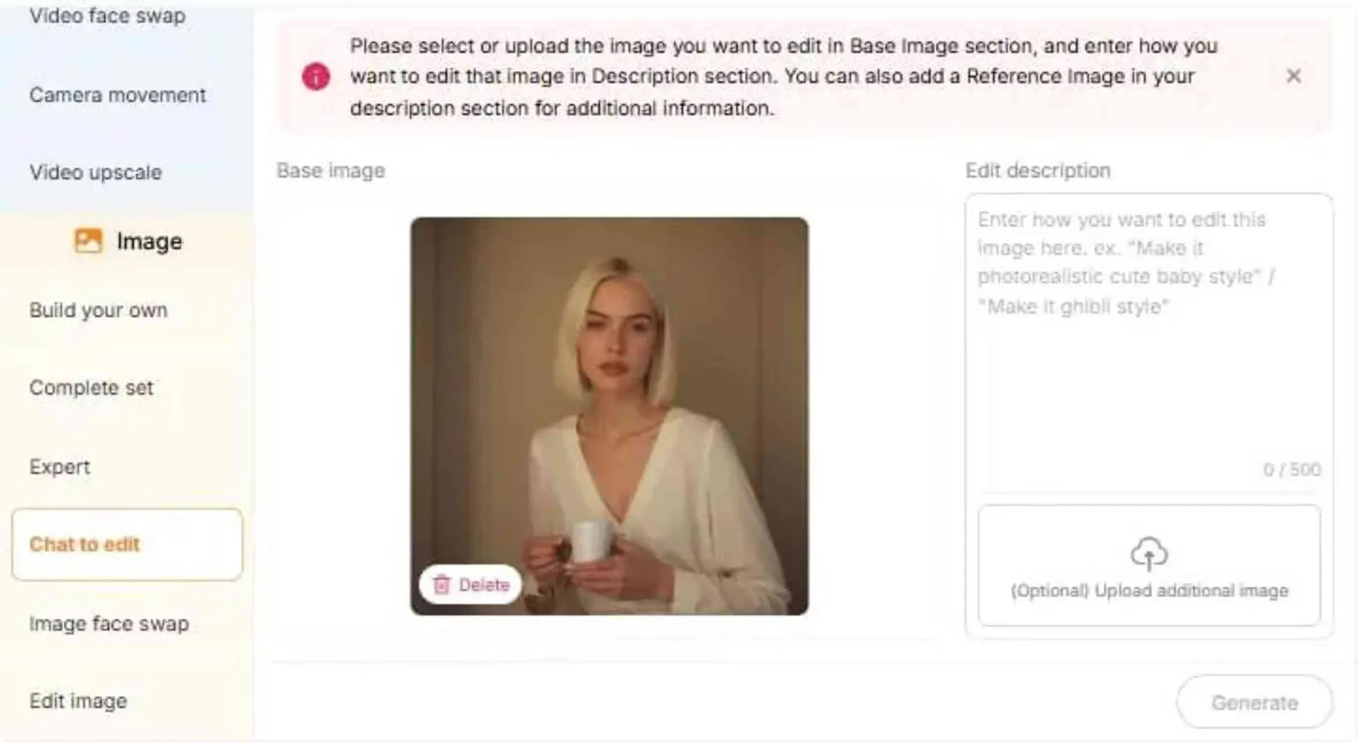 chat to edit