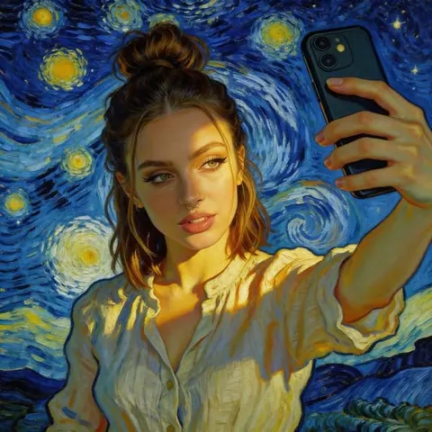 KI-Selfie im klassischen Kunststil