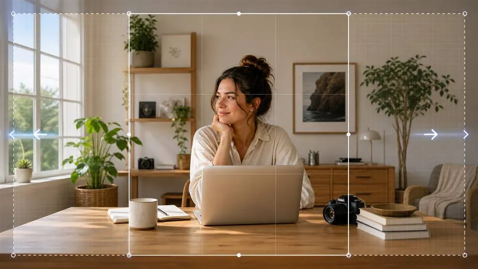 Expansor de fotos com IA: Faça mais espaço sem fazer a imagem parecer falsa