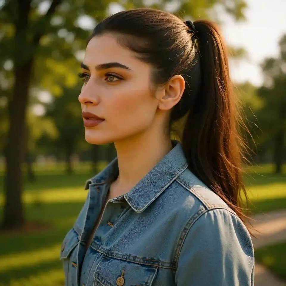 female AI model.