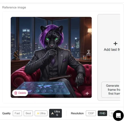 Generiere ein Furry-Profilbild-Video