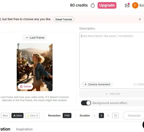 Generieren Sie KI-Tanzvideos über den AI UGC-Videogenerator