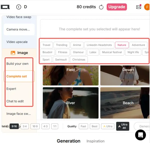 Generieren Sie verschiedene Bilder mit dem kostenlosen Kling AI-Videogenerator