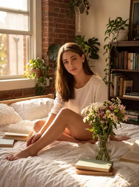 générateur esthétique appartement vintage matin avec lumière du soleil cinématographique
