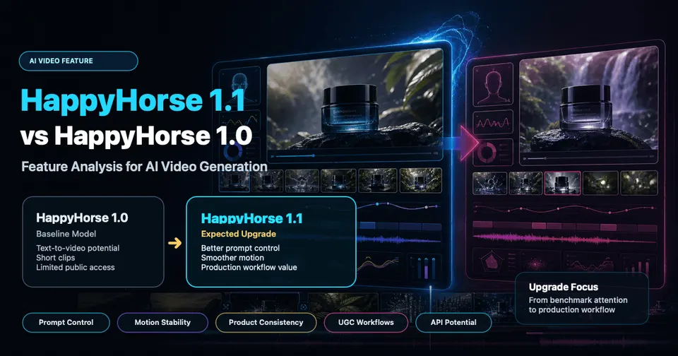 HappyHorse 1.1 vs HappyHorse 1.0: Feature Analysis for AI Video Generation