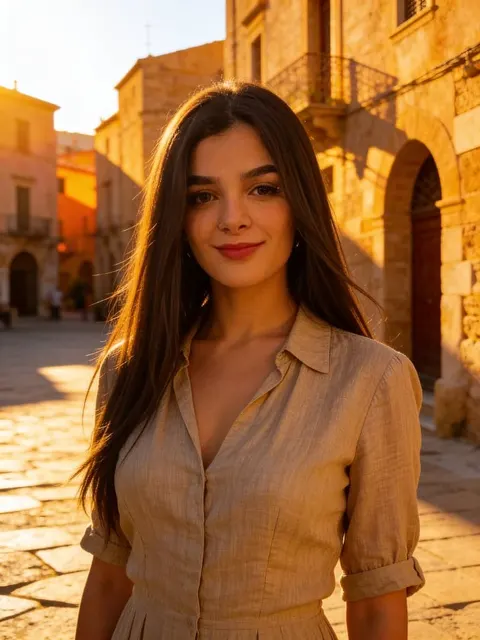 Fille intellectuelle aux cheveux raides analysant un visage aléatoire sur la vitesse de la lumière.