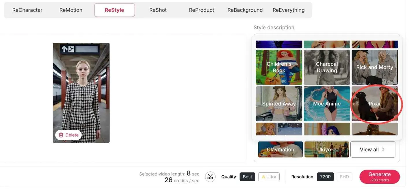 kling2.6 restyle