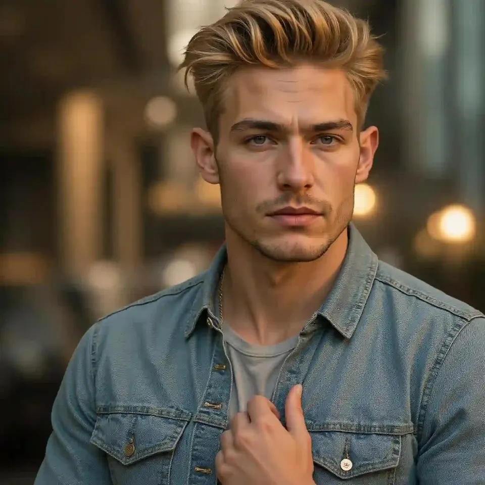 male AI model.