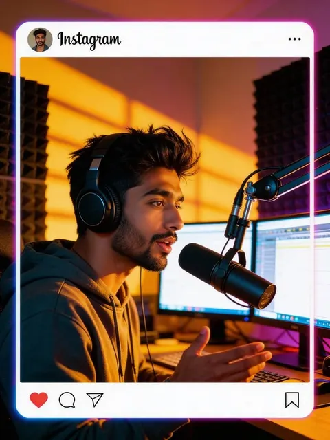 Männlicher Podcaster, der Videos aufnimmt, kostenloser sprechender Avatar-Videogenerator mit KI