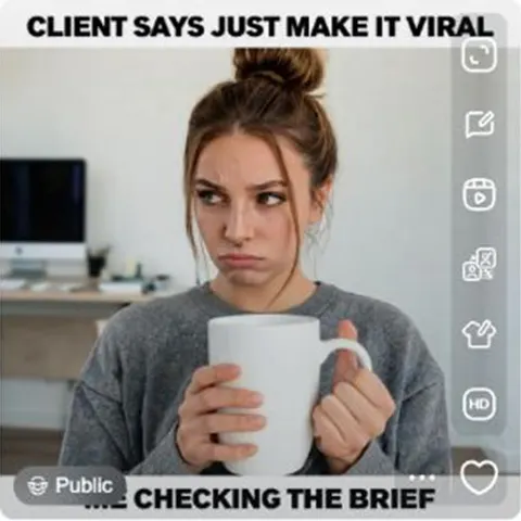 Meme settings for aspect ratio quality and output count