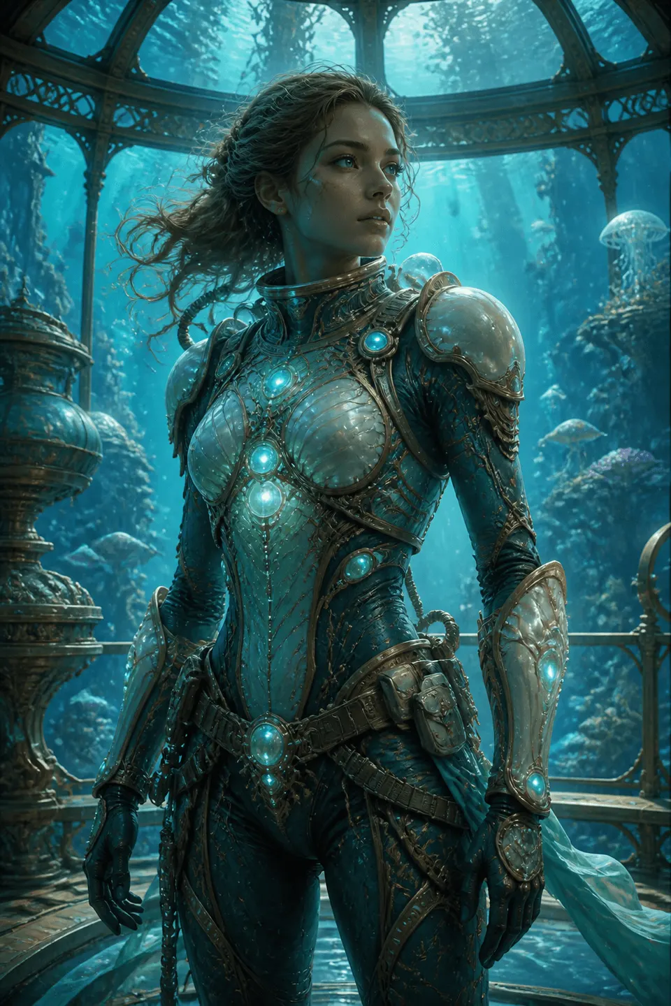 Elfen-Ranger mit Bogen aus dem DND-Charakter-AI-Generator-Fantasy-Stil.