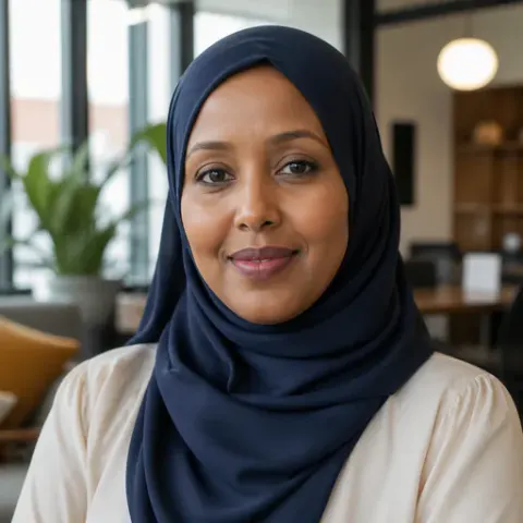 Portrait of Amina Yusuf, an APOB reviewer
