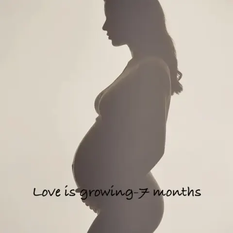 Silhouette de femme enceinte