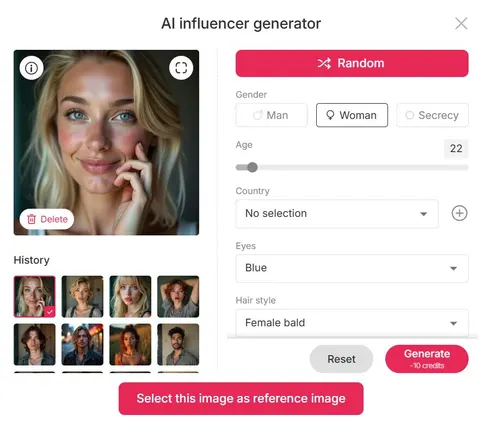 Seedream 5.0, build ai influencer