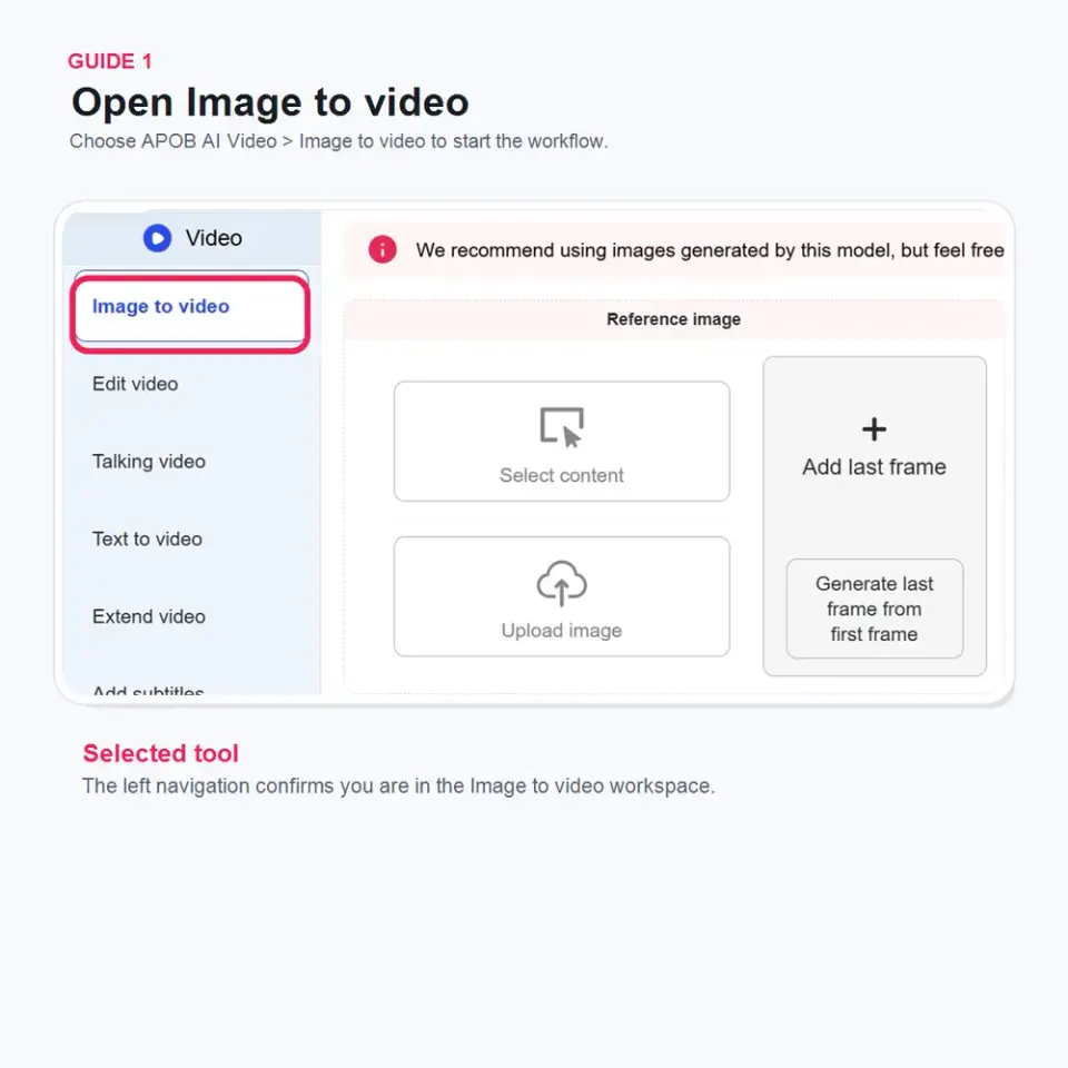 start with a clear image as reference