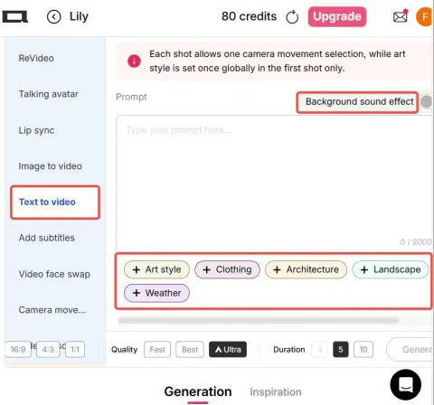 Runway KI-Videogenerierung, Text-zu-Video