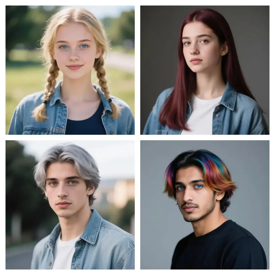 Various realistic AI models generated by an AI Body generator.