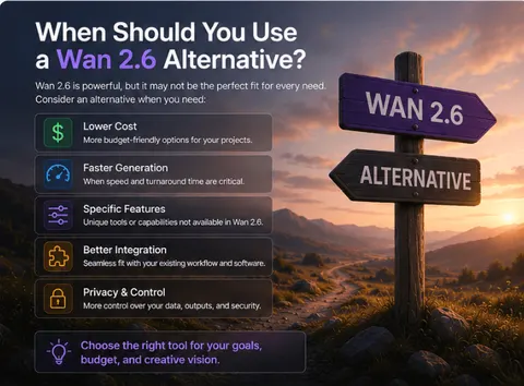 Wann sollten Sie eine Alternative zu Wan 2.6 verwenden?