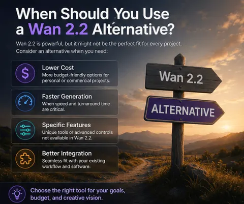 Wann sollten Sie eine Alternative zu Wan 2.2 nutzen?