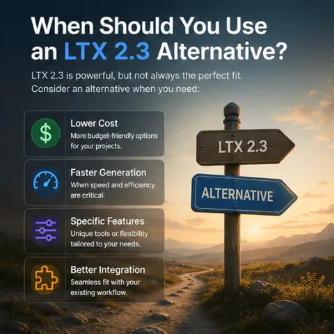 Quand utiliser une alternative à LTX 2.3 ?
